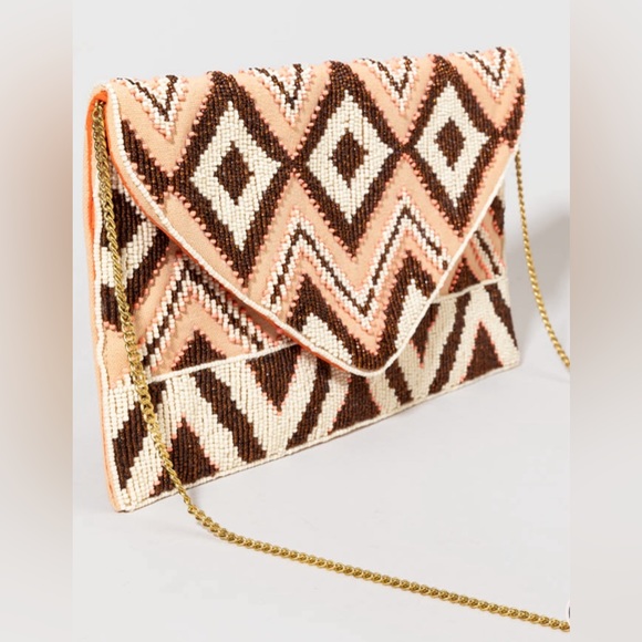 New Francesca’s Jane Beaded Tribal Clutch - Picture 4 of 8